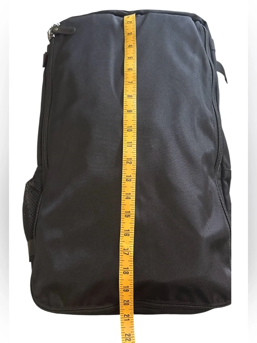 KALA Design Men's Black Backpack - Durable Travel & Commuter Bag. 20”x12”x7”.